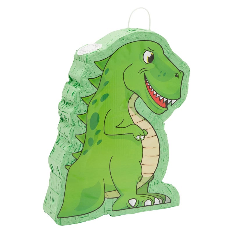 Blue Panda Dinosaur Pinata for Boys Birthday Party Supplies, Dino Decorations, Green (Small, 12 x 15.5 x 3 In) - Image 1